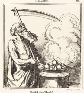 Stora killar heta! varm!... av Honoré Daumier