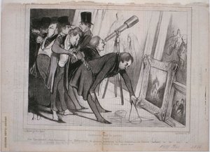 Berömd målarjury av Honoré Daumier