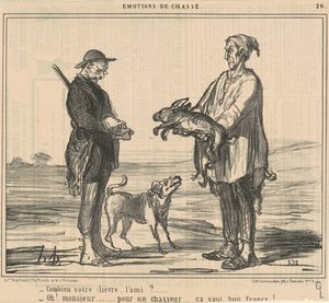 Hur mycket har du, vän? av Honoré Daumier