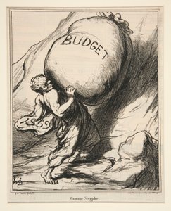 Som Sisyphus, från Actualites av Honoré Daumier