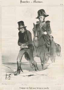 När vi bäddar sängen lägger vi oss ner av Honoré Daumier