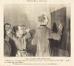 Hur man blir en stor matematiker av Honoré Daumier