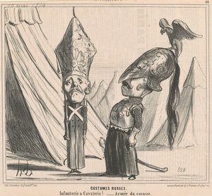 Kostymer russ av Honoré Daumier