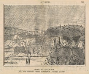 1856 Båtkapplöpningar av Honoré Daumier