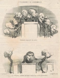 Stora omröstningsceremonin av Honoré Daumier