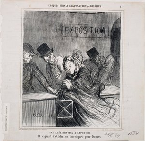 Skisser tagna på utställningen - En förbättring att göra av Honoré Daumier