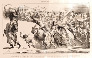 Daumier - Den stora arméparaden av Honoré Daumier