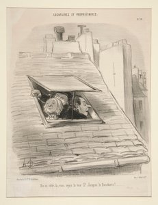 Från denna sida kan du se tornet St. Jacques la Boucherie! av Honoré Daumier