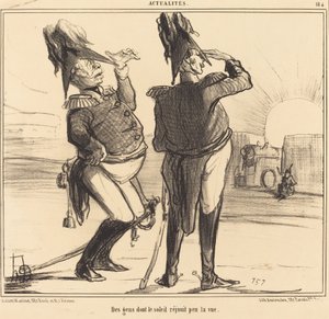 Människor vars syn är lite glad av solen av Honoré Daumier