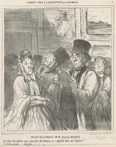Framför målningen av M. G. Moreau av Honoré Daumier