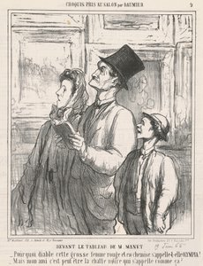 Framför M. Manets målning av Honoré Daumier