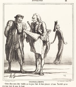 De dödas dialog av Honoré Daumier