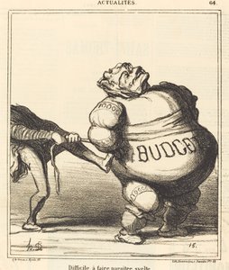 Svårt att få se smal ut av Honoré Daumier