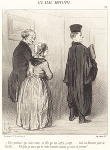 Att säga... att vi har en son som är... en advokat... av Honoré Daumier