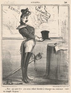 Att säga att jag kanske blir reducerad till det... av Honoré Daumier