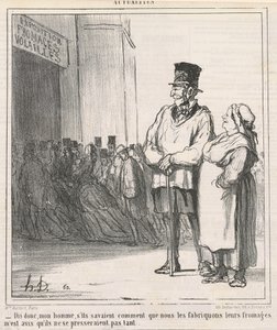 Säg, min man, om de visste... av Honoré Daumier