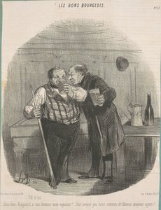 Säg mig, Ravignard, om våra kvinnor såg oss! ... av Honoré Daumier