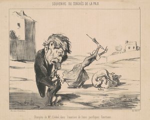 Lärjungar av M. Cobden av Honoré Daumier