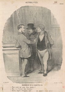 Diskussion om grundlagen av Honoré Daumier