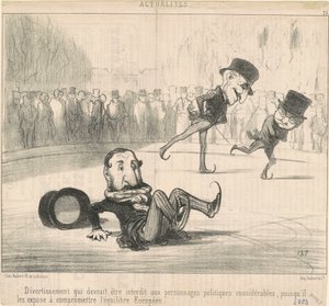 Underhållning som borde förbjudas... av Honoré Daumier