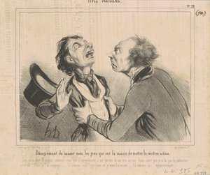 Obehag att chatta med människor... av Honoré Daumier