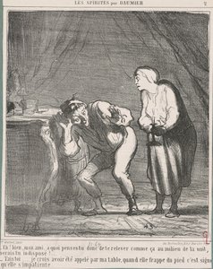 Hallå! Tja... min vän, vad tänker du på? ... av Honoré Daumier