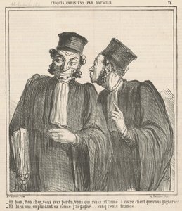 Nåväl min kära, du har förlorat... av Honoré Daumier