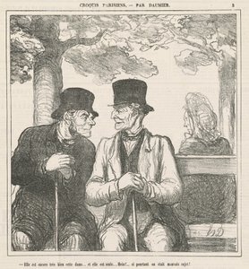 Hon är fortfarande väldigt bra, den här damen... av Honoré Daumier