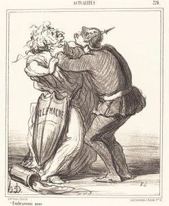 Låt oss kyssas av Honoré Daumier