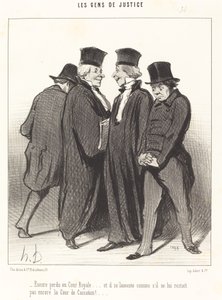 Förlorad igen i det kungliga hovet... och han beklagar... av Honoré Daumier
