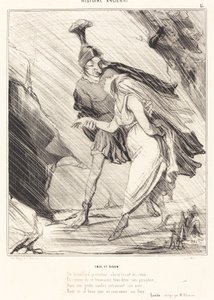 Aeneas och Dido av Honoré Daumier
