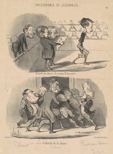 Inträde i klass av den unge Estancelin av Honoré Daumier