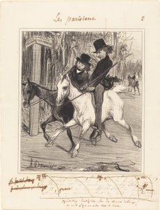 Handlarridning av Honoré Daumier