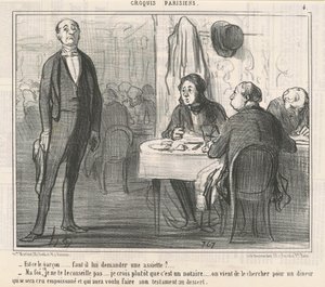 Är det pojken? av Honoré Daumier