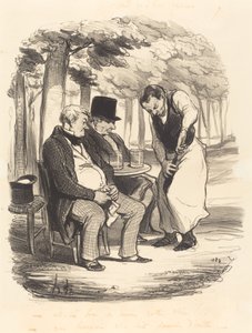 Är det gott, åtminstone, ditt vin!... av Honoré Daumier