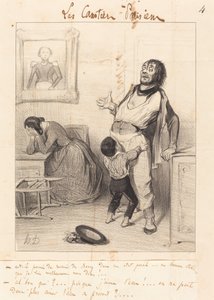 Är det tillåtet att återvända... i ett sådant tillstånd... av Honoré Daumier