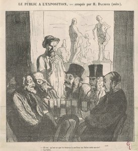 Och du, vad tycker du är bättre... av Honoré Daumier