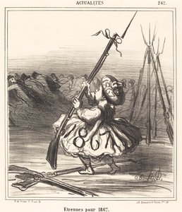 Julklappar för 1867 av Honoré Daumier