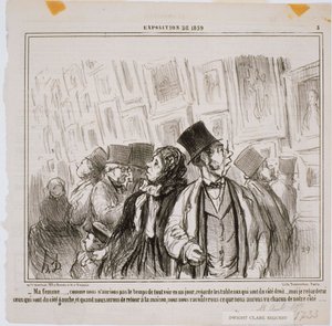Utställning 1859 - Min fru... Som vi inte skulle ha gjort av Honoré Daumier