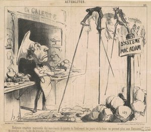 Irriterande situation för galettehandlare av Honoré Daumier