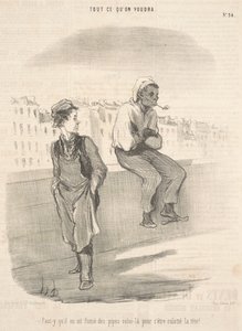Han måste ha rökt pipor den där av Honoré Daumier