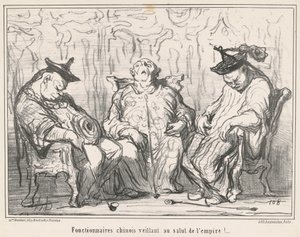 Tjänstemän ... vakar över imperiets frälsning! ... av Honoré Daumier