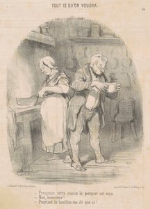 Francois, din kusin brandmannen kom... av Honoré Daumier