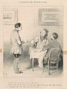 François, som drack mitt vin... av Honoré Daumier