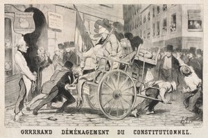 Stort avlägsnande av det konstitutionella etablissemanget av Honoré Daumier