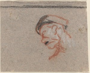 Chef för en man av Honoré Daumier