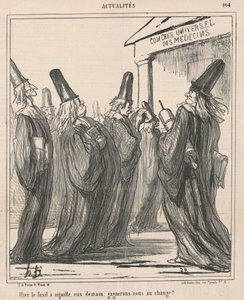 Igår nålpistolen, dem imorgon... av Honoré Daumier
