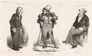 Huguet de Sémonville - Robert Macaire (Thiers) - Greve Roederer av Honoré Daumier