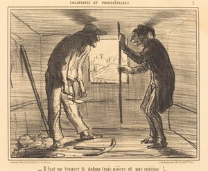 Du måste hitta mig... tre rum... av Honoré Daumier