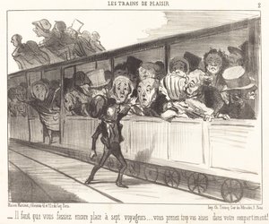 Du måste fortfarande göra plats... av Honoré Daumier